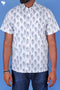 Regular Fit Cambric Cotton Men’s Half Sleeved Shirt In Floral Print