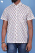 Cotton Men’s Half Sleeved Shirt In Floral Print