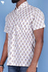 Cotton Men’s Half Sleeved Shirt In Floral Print