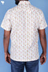 Regular Fit Cambric Cotton Men’s Half Sleeved Shirt In Block Print