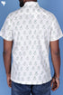 Regular Fit Cotton Men’s Half Sleeved Shirt In Block Print