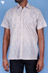 Regular Fit Cotton Men’s Half Sleeved Shirt In Block Print