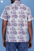 Cotton Men’s Half Sleeved Shirt In Block Print