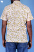 Cotton Men’s Half Sleeved Shirt In Block Print