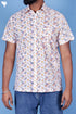 Regular Fit Cotton Men’s Half Sleeved Shirt In Floral Print