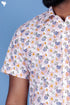 Regular Fit Cotton Men’s Half Sleeved Shirt In Floral Print