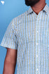 Regular Fit Cotton Men’sHalf Sleeved Shirt In Block Print
