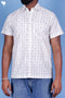 Regular Fit Cotton Men’s Half Sleeved Shirt In Block Print