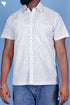 Regular Fit Cotton Men’s Half Sleeved Shirt In Block Print