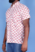 Regular Fit Cotton Men’s Half Sleeved Shirt In Block Print