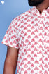 Regular Fit Cotton Men’s Half Sleeved Shirt In Block Print