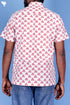 Regular Fit Cotton Men’s Half Sleeved Shirt In Block Print