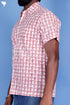 Regular Fit Cotton Men’s Half Sleeved Shirt In Block Print