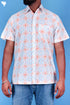 Regular Fit Cotton Men’sHalf Sleeved Shirt In Block Print