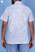 Regular Fit Cotton Men’s Half Sleeved Shirt In Block Print