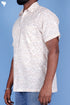 Regular Fit Cotton Men’s Half Sleeved Shirt In Block Print