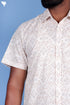 Regular Fit Cotton Men’s Half Sleeved Shirt In Block Print