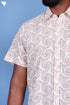 Cotton Men’s Half Sleeved Shirt In Block Print