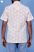 Cotton Men’s Half Sleeved Shirt In Block Print