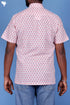 Cotton Men’s Half Sleeved Shirt In Block Print