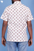 Cotton Men’s Half Sleeved Shirt In Block Print