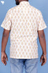 Cotton Men’s Half Sleeved Shirt In Block Print