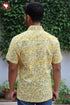 Regular Fit Cambric Cotton Men’s Half Sleeved Shirt in Floral Block Print