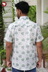 Regular Fit Cambric Cotton Men’s Half Sleeved Shirt In Block Print