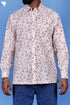 Cotton Men’s Full Sleeved Shirt In Block Print