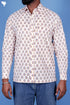 Regular Fit Cotton Men’s Full Sleeved Shirt In Block Print