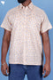Lyocell Men’s Half Sleeved Shirt In Block Print