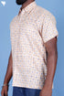 Lyocell Men’s Half Sleeved Shirt In Block Print