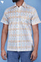 Regular Fit Lyocell Men’s Half Sleeved Shirt In Block Print