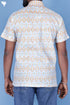 Regular Fit Lyocell Men’s Half Sleeved Shirt In Block Print