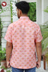 Regular Fit Lyocell Men’s Half Sleeved Shirt In Block Print