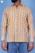 Slub Cotton Men’s Full Sleeved Shirt In Block Print