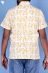 Regular Fit Cotton Men’s Half Sleeved Shirt In Block Print