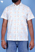 Regular Fit Cotton Men’s Half Sleeved Shirt In Block Print