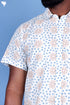 Regular Fit Cotton Men’s Half Sleeved Shirt In Block Print