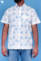 Regular Fit Cotton Men’sHalf Sleeved Shirt In Block Print
