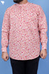 Regular Fit Cotton Men’s Short Kurta In Floral Print