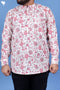 Regular Fit Cotton Men’s Short Kurta In Floral Print