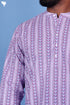 Cotton Men’s Short Kurta In Floral Print
