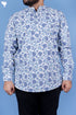 Regular Fit Cotton Men’s Short Kurta In Floral Print