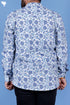 Regular Fit Cotton Men’s Short Kurta In Floral Print