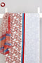 Cambric Cotton Dress Material With Kota Doria Dupatta in Paisley Block Print