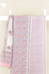 Chanderi Silk Dress Material With Dupatta In Floral Block Print