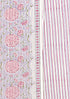 Chanderi Silk Dress Material With Dupatta In Floral Block Print