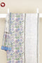 Chanderi Silk Dress Material With Dupatta In Floral Block Print