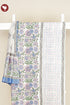 Chanderi Silk Dress Material With Dupatta In Floral Block Print